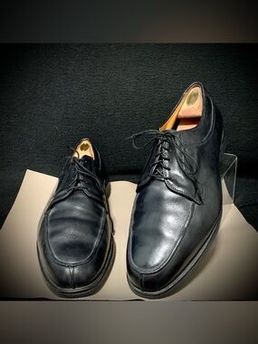 Allen Edmonds Delray Black Leather Split-Toe Derby Dress Shoes – Men’s 11.5